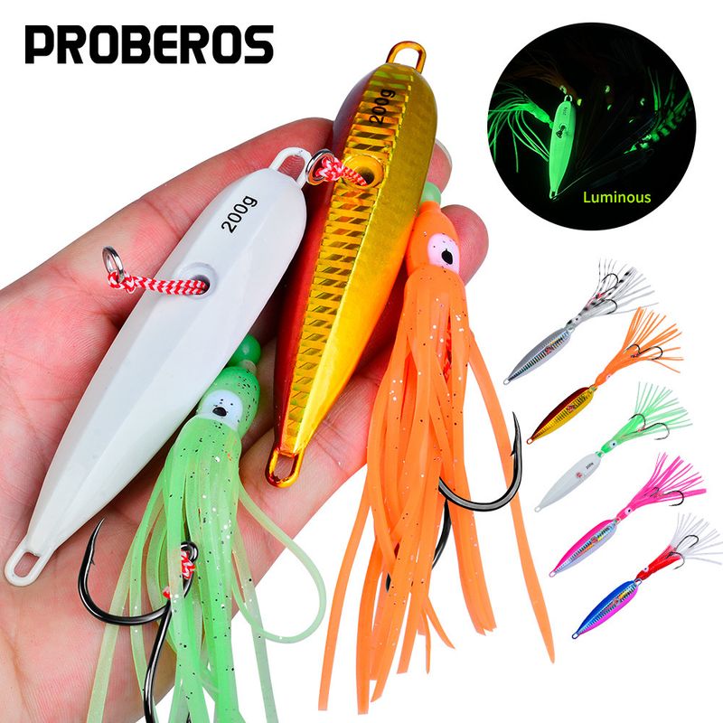 Esca per calamari con baffi luminosi e lenti a jigging, esca per la pesca a traina bionica in mare, piastra di ferro_voghion.com