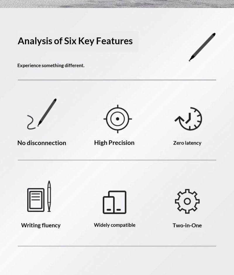 Stylet capacitif à écran tactile Digitex pour téléphone portable, compatible avec iPad, Xiaomi, Android, Huawei et tablettes. Écriture manuscrite. Pointe fine._voghion.com