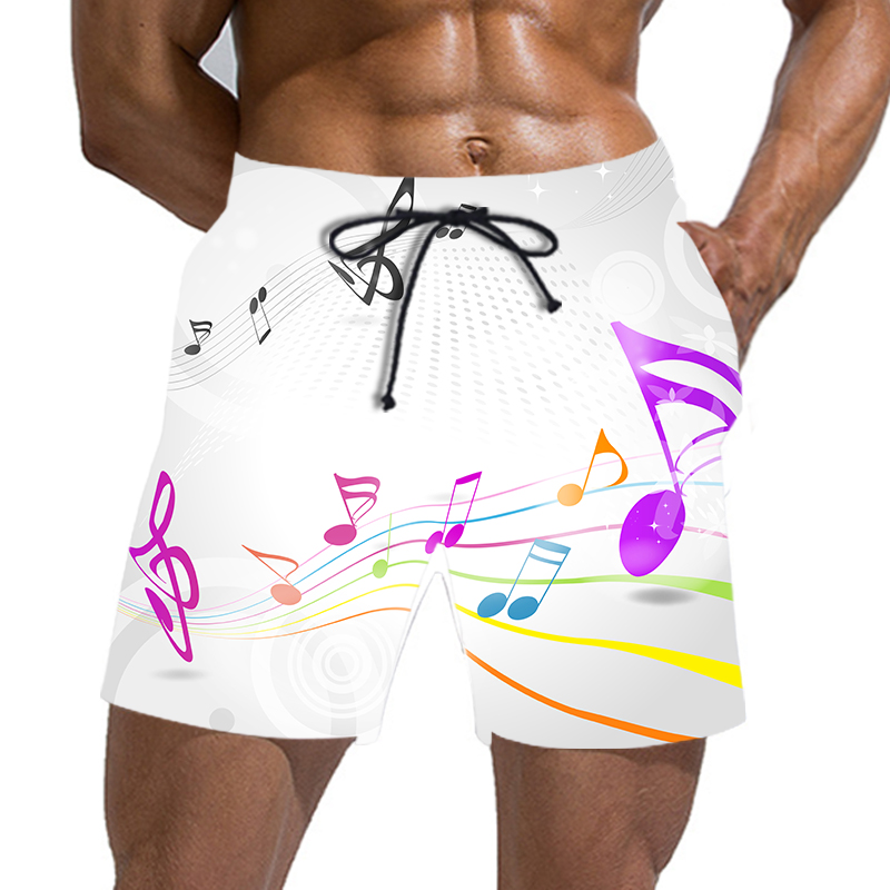 3D-gedruckte Strandshorts für Herren, schnell trocknende Fitness-Shorts, Shorts mit lustiger 3D-Straßendruckmode 2023_voghion.com