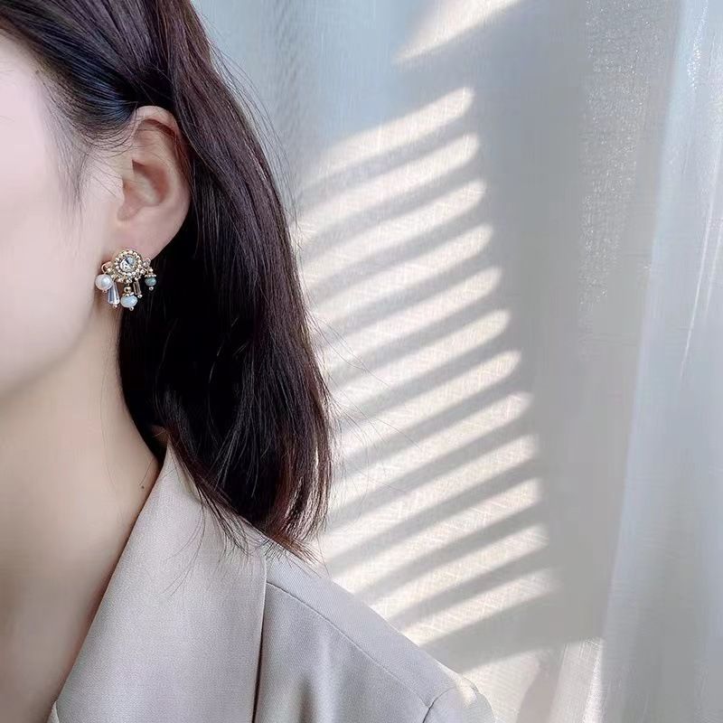 Orecchini francesi alla moda, di alta qualità, in stile coreano, eleganti, di celebrità di Internet, nuova tendenza 2022_voghion.com