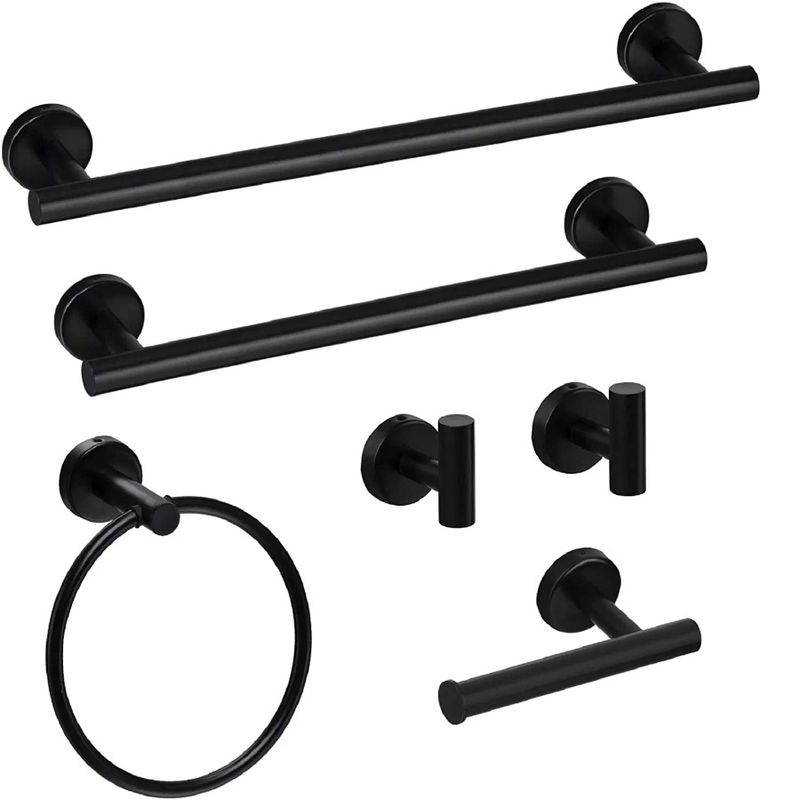 Set di montaggio in acciaio per 6 asciugamani da parete per bagno in acciaio inox_voghion.com