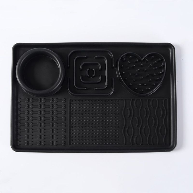 Gamelle à lécher en silicone pour chien, tapis de gamelle, distributeur de nourriture pour chat, ustensiles de rangement - En stock_voghion.com