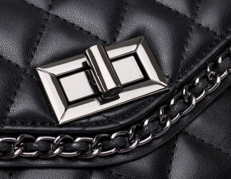 Neue aus echtem Leder, modisch vielseitig, Damentasche mit Diamantgitterkette, einfache und Nischenstruktur,_voghion.com
