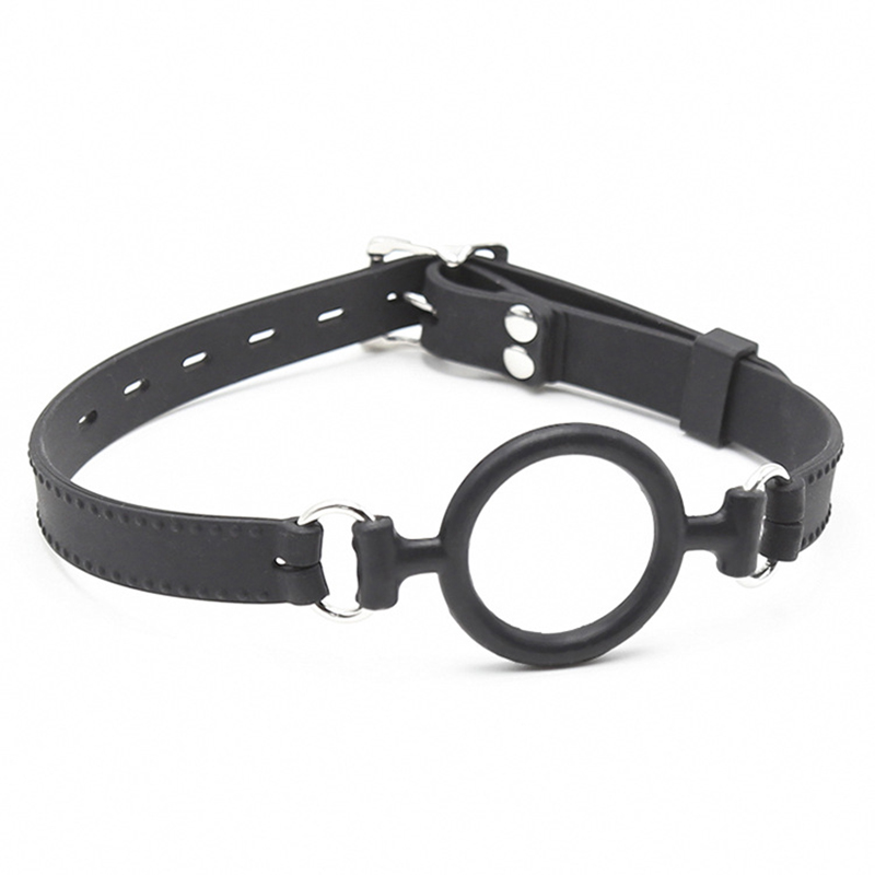 O-ring BDSM a bocca aperta, imbracatura per la testa completa in silicone medico al 100%, giocattoli sessuali SM per coppie, giocattolo sessuale per bondage_voghion.com