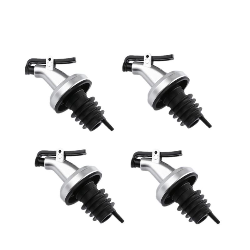 4 pezzi Tappo per bottiglia di olio Tappo di chiusura Sigillo Accessori da cucina Ugello in gomma per uso alimentare a prova di perdite Dispenser per vino Strumento da bar_voghion.com
