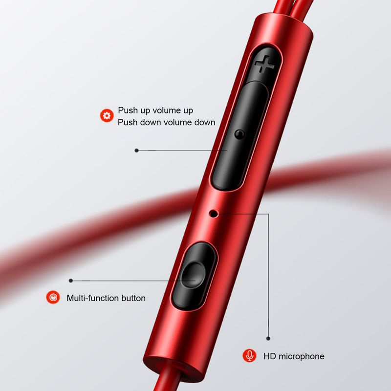 Wired Ergonomic Dual Microphone Stereo Universal L-Shaped Plug Metal Earphone for Gaming_voghion.com