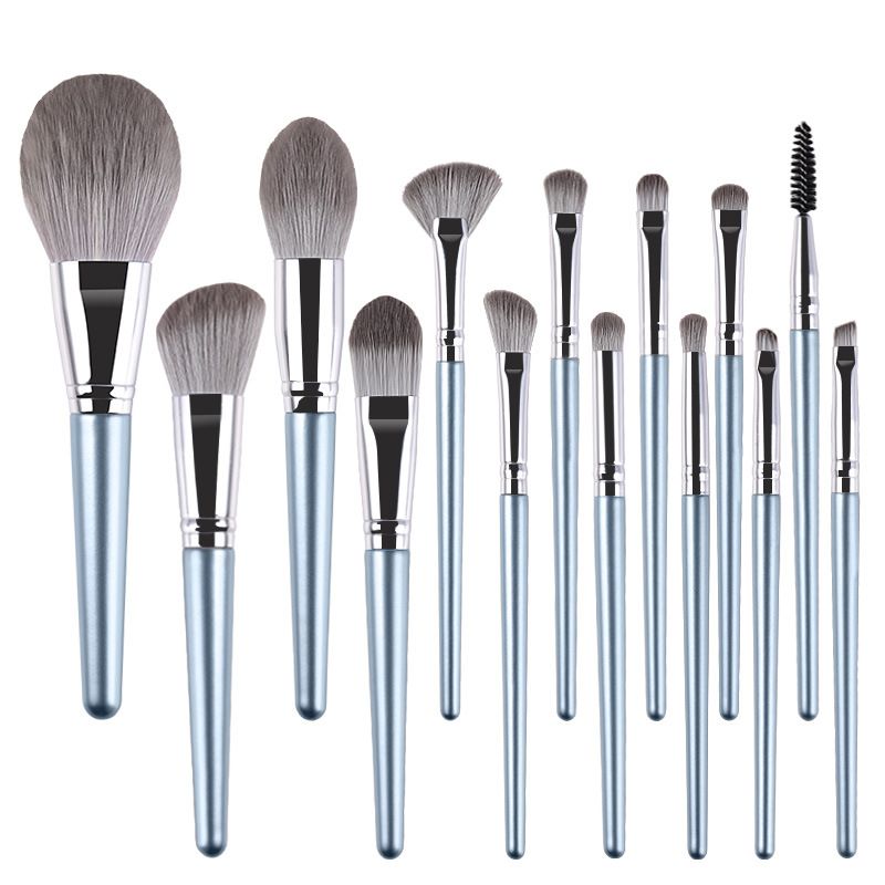 Beauty Essentials Nieuwe 14 stuks make-upkwasten met houten handvat Chujian Cangzhou make-upkwastenset Beauty Tools Make-upkwast Spot_voghion.com