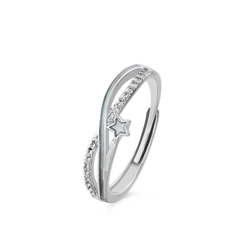 Luminous couple rings, high end, niche, temperament, versatile rings, exquisite fashion, simple and versatile hand jewelry_voghion.com
