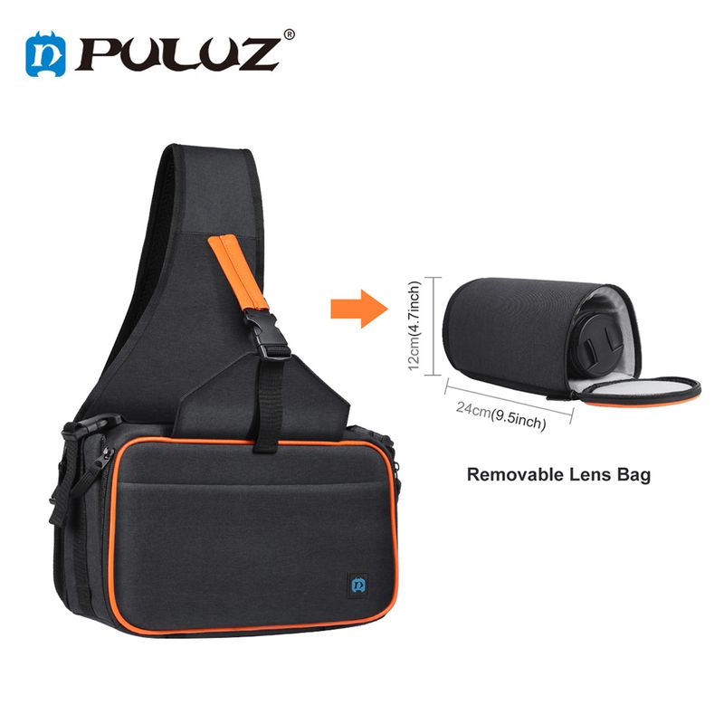 PULUZ Portable Shoulder Outdoor Travel Photography Removable Lens Storage Bag Waterproof Backpack For SLR Camera_voghion.com