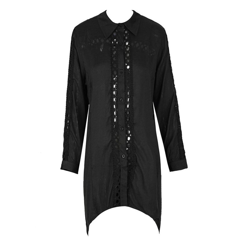 Damenbekleidung Strand-Überwurfhemd aus Häkelspitze für Damen – stylisches Bikini-Wickelkleid, Sonnenschutz und Urlaubsoutfit (Weiß und Schwarz, Einheitsgröße)_voghion.com