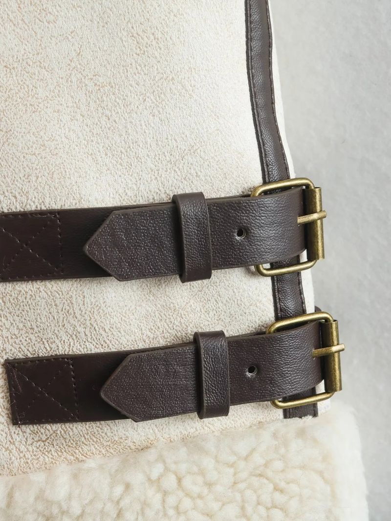 Γυναικεία Ρούχα Νέα Γούνα Ενσωματωμένη Φλις Συγκόλληση Αμάνικο Βαμβακερό Γιλέκο Γιλέκο Μπλούζα με Μπλούζα_voghion.com