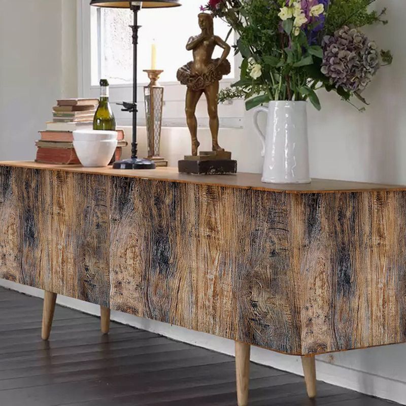 Ebenholz Selbstklebende Tapete Französisch Vintage Stil Hotel Restaurant Tee Bar Café Lässig Dekorative Wandaufkleber_voghion.com