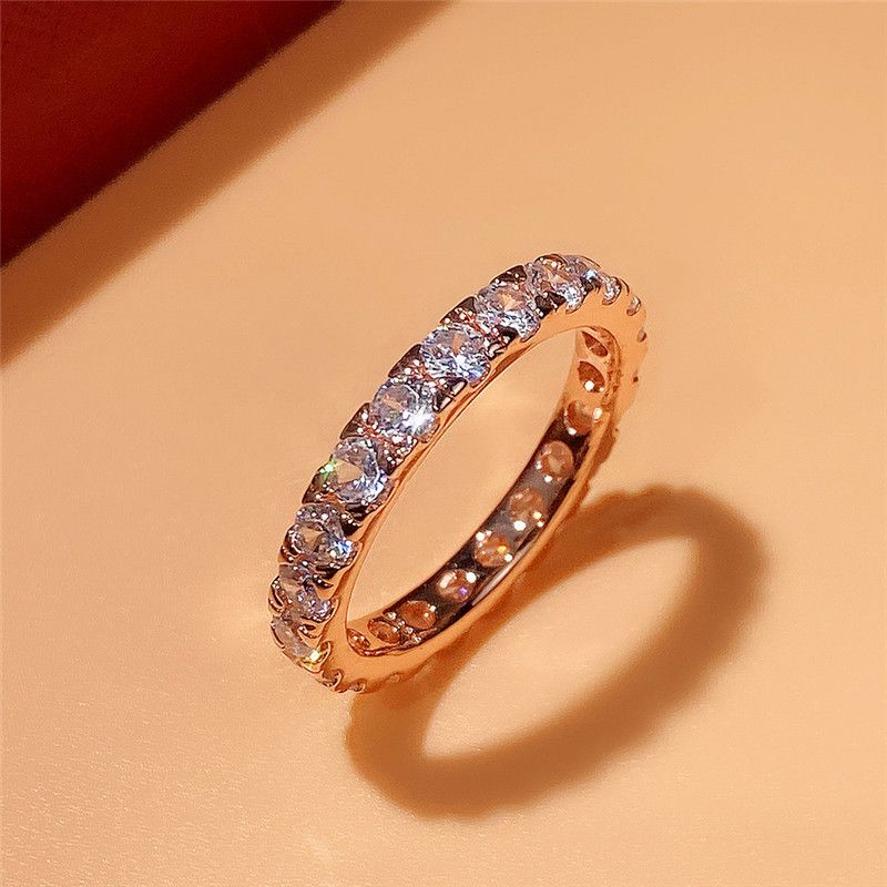 Finger Ring For Women Shiny Cubic Zirconia Delicate Female Accessories Versatile Jewelry Gifts_voghion.com