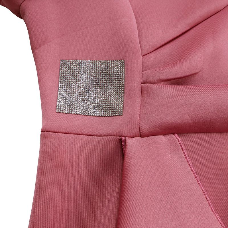 Women's Clothing fashion temperament elegant ruffled solid color hip wrapped _voghion.com