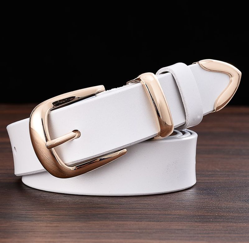 HOT Available In Plus Size Women Leather Belt Brand Ladies Length: 95-120cm Belts For Female Width:2.8cm_voghion.com