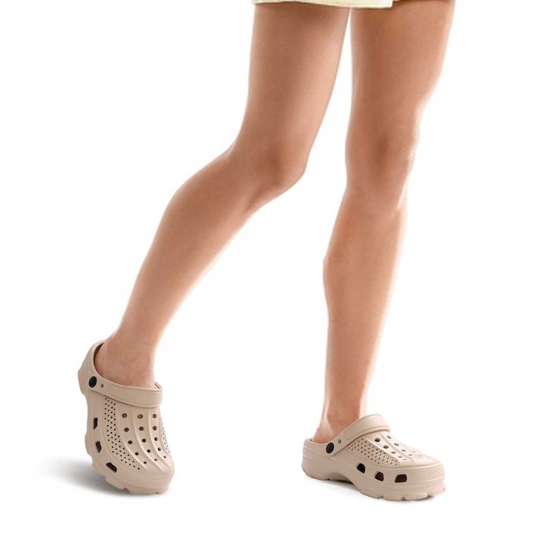 Bebealy Men Hole Clogs Slippers Men Garden Shoes For Men Arch Support Slides Summer Fashion Beach Slippers Non-slip EVA Slippers_voghion.com
