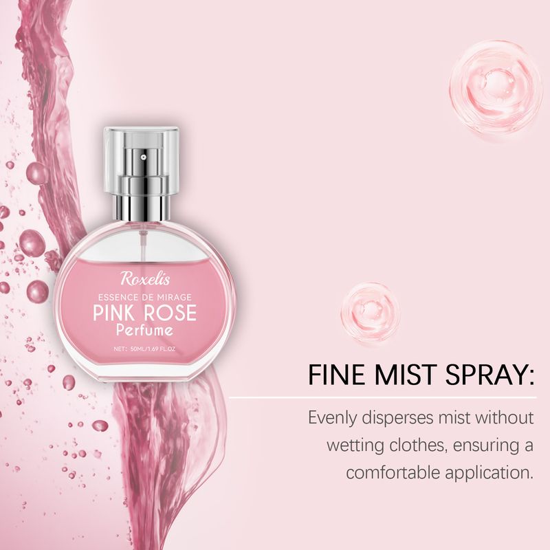 Rose Pink Natürlicher Blumenduft Frisch Langanhaltender Eleganter Charme Tragbare Nachfüllpackung Romantischer Duft_voghion.com