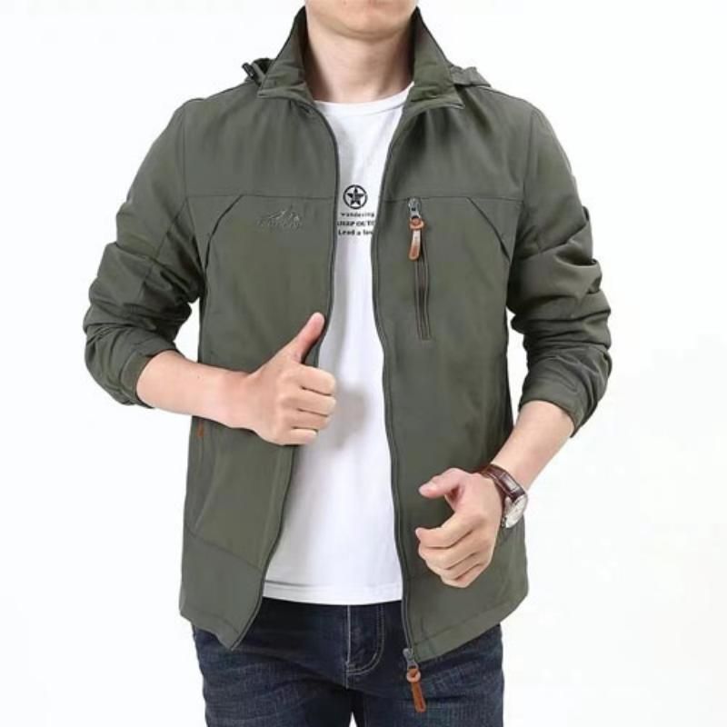 DesignerMen's Military Rain Tactical Jacket Casual Sport Waterproof Jacket Coat Hoodie Windbreaker Coat Riding Jacket Menswear Layer_voghion.com