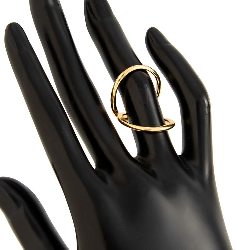 Ins Metall Linie Hohl Joint Ring Einfache Design Geometrische Unregelmäßigen Kreisförmigen Ring_voghion.com