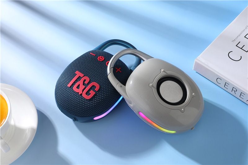 Hiking Bluetooth Speaker Mini Audio Outdoor Portable Hanging Buckle Subwoofer Biking Walking Travel Equipment Clip45_voghion.com