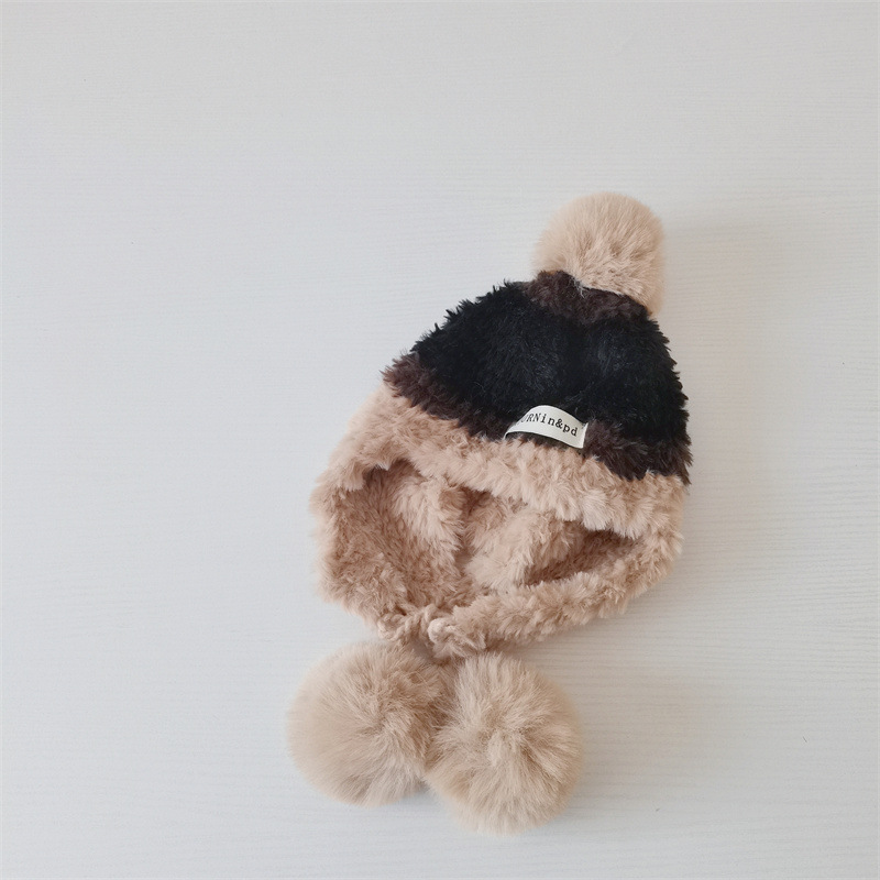 Cappellini per bambini, invernali, nuovi, in peluche, con protezione per le orecchie, eleganti e caldi, per genitori e figli_voghion.com