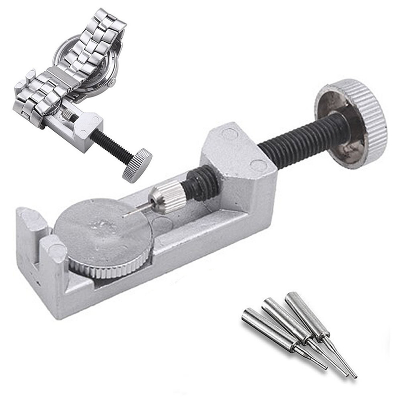 Kit removedor de elos de relógio para remoção de pinos de elos de pulseira de relógio e dimensionamento de relógio_voghion.com