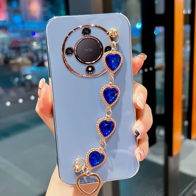 Για Honor Magic5 Lite Θήκη Βραχιόλι Διαμαντένια Θήκη σιλικόνης για Honor x9a x8a x7a x6 x9 x8 Κάλυμμα Magic 5 Lite Coque_voghion.com