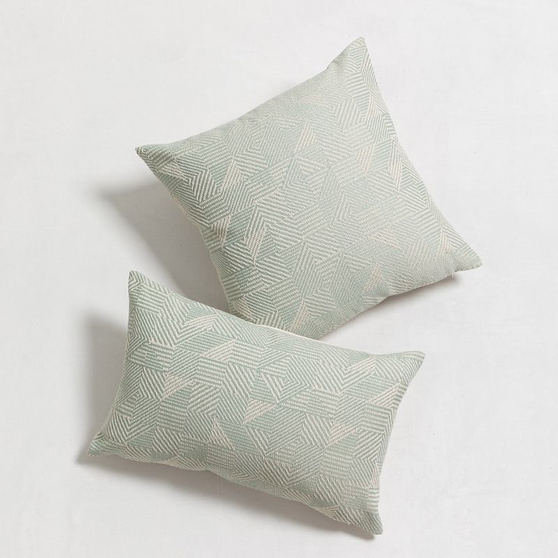 New Simple Geometric Pattern Polyester Cotton Jacquard Pillow Sofa Cushion Bedside Cushion_voghion.com