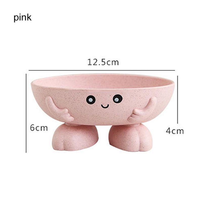 Portasapone antiscivolo a forma di cartone animato da 4 pezzi per il bagno_voghion.com