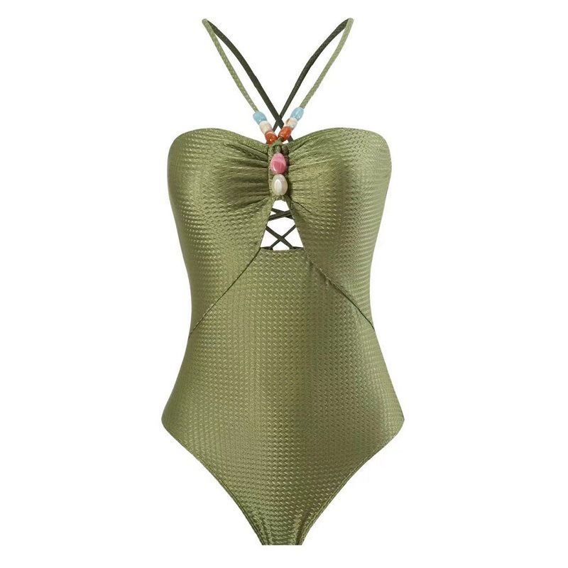 Maillot de bain une pièce imprimé pour femme, nouvelle collection, cache-ventre, amincissant, sexy, protection solaire, jupe en gaze, ensemble bikini de plage_voghion.com