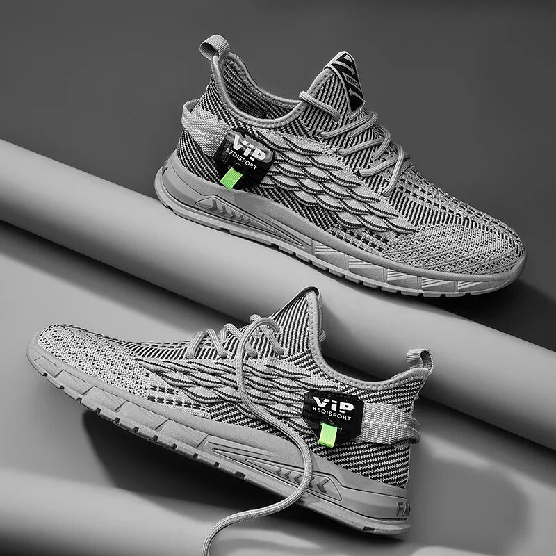 Man Breathable Tennis Fiess Sneakers Lightweight Running Walking Shoes Non-Slip_voghion.com