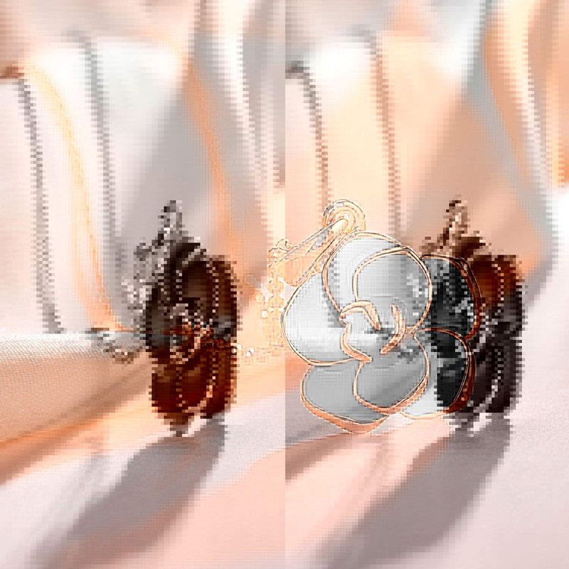 Collana con ciondolo a forma di rosa nera, catena corta per collare, moda coreana versatile, temperamento personalizzato decorativo_voghion.com