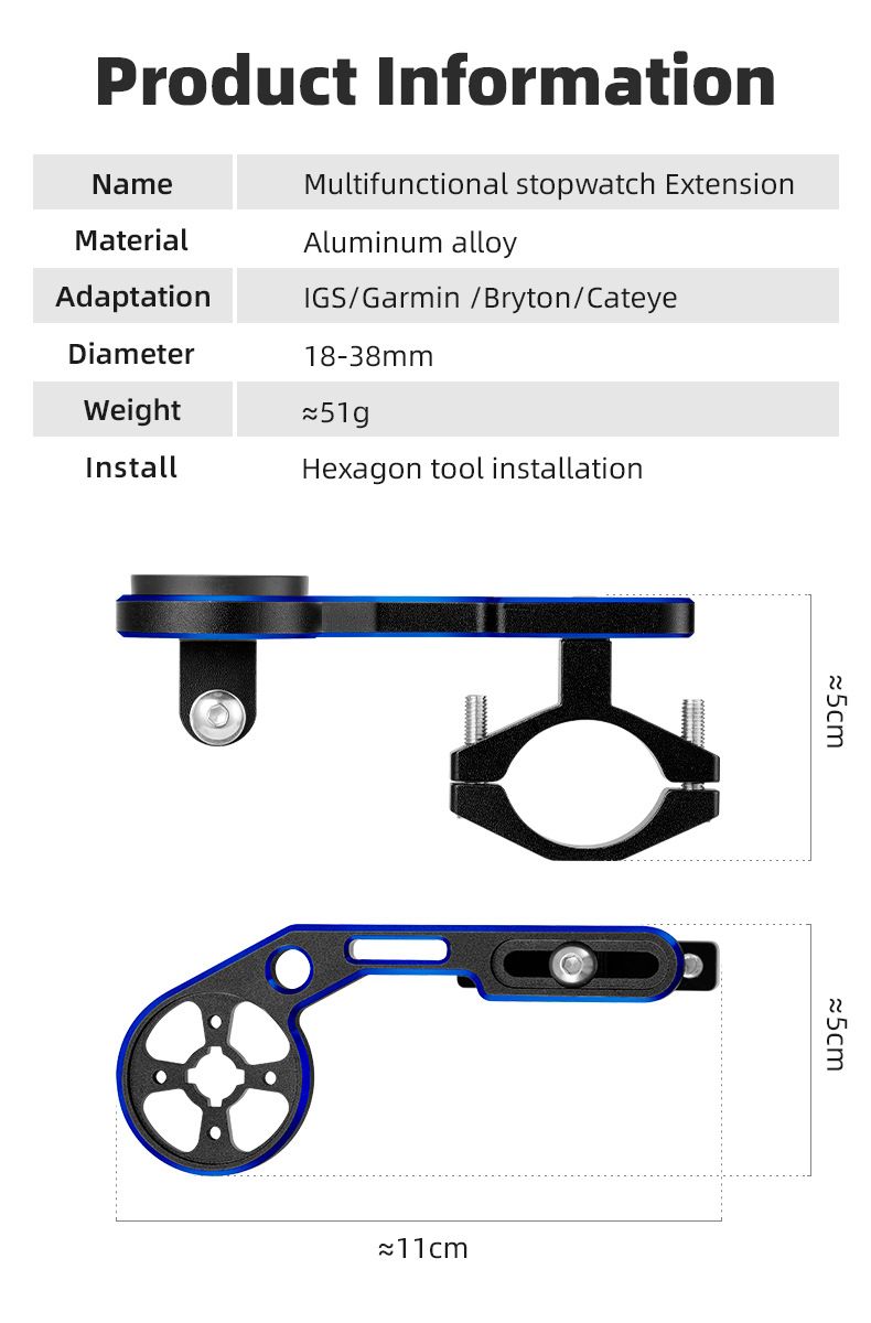 Fahrrad-Messgerätständer aus Aluminiumlegierung, zweifarbig, erweiterter Messständer, Fahrrad-Mountainbike-Messgerätständer_voghion.com