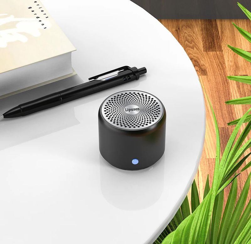 A106 Pro Mini Portable Wireless Bluetooth-5.0 Speaker Custom Bass Radiator IPX7 Waterproof Metal Speakers Travel Case_voghion.com