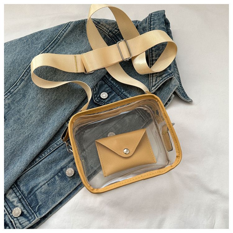 2023 Nuova borsa a banda larga Borsa a tracolla da donna Borsa a tracolla casual alla moda Borsa a tracolla trasparente in gelatina_voghion.com