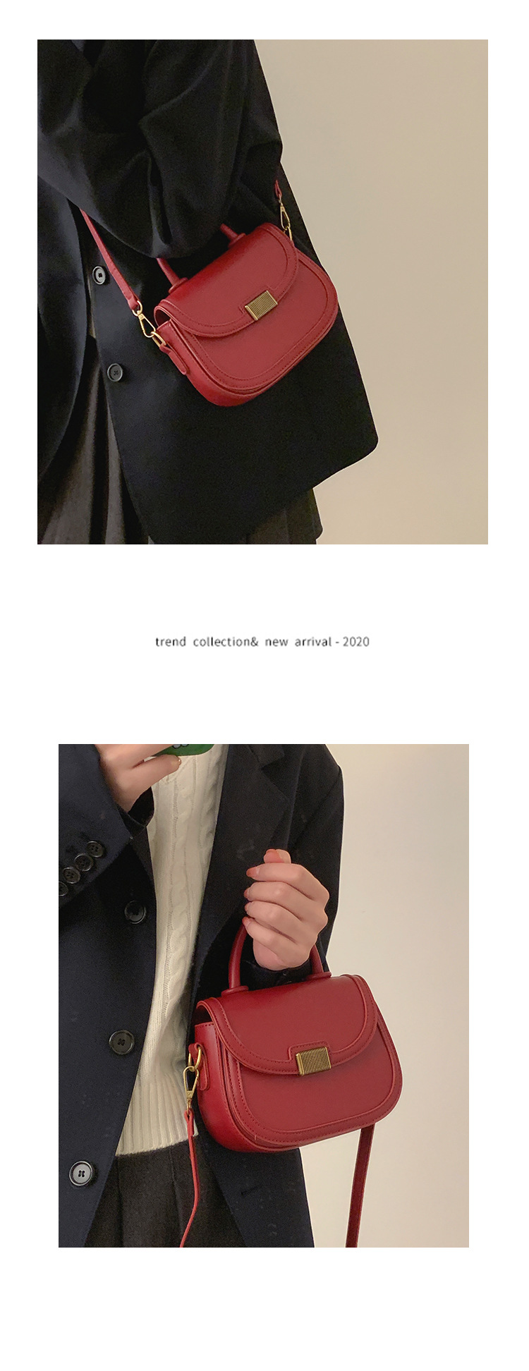 2024 Neue Retro-Handtasche Damentasche Minimalistische kleine quadratische Tasche Modische Umhängetasche mit einer Schulter_voghion.com