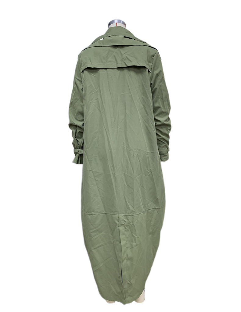 Women's Clothing New Style Temperament Niche Personality Leisure Large Lapel Medium And Long Windbreaker Jacket_voghion.com