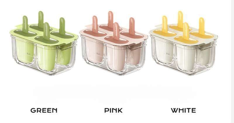 Sweet Qin Homemade Mold Double-layer Sandwich Silicone Easy Demolding DIY Ice Cream Popsicle Grinding Tool_voghion.com