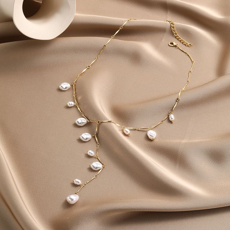 Multi schicht unregelmäßigen perlenkette, speziell geformte retro Barock perlenkette schmuck high-end_voghion.com