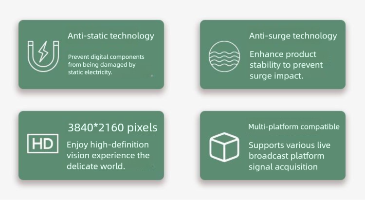 HDMI To Type-C/USB 3.0 MS2130 Game Live Streaming Camera Recording 4K HD Capture Card_voghion.com