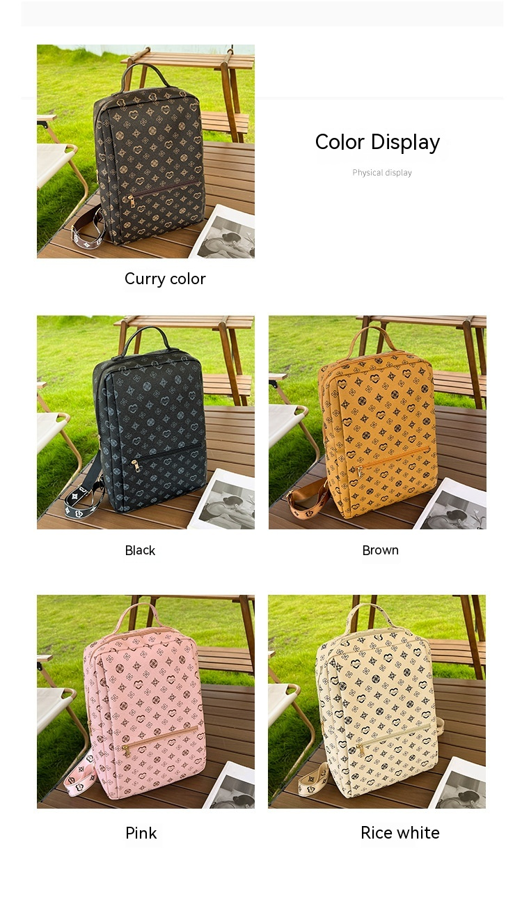 Hot Selling New Printed Backpack in Europe and America Fashionable and Casual Versatile Large Capacity Backpack Unique Printed Bag Schoolbag for Girls_voghion.com