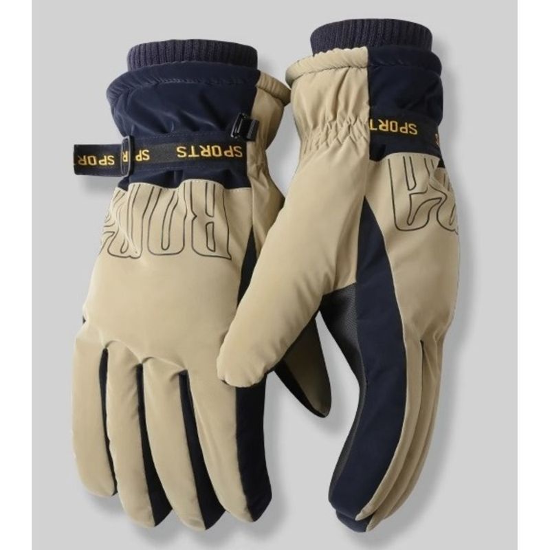 Men's Ski Gloves For Riding, Thickened, Warm, Windproof, Cold-Proof, Touchscreen, Outdoor, Winter Mountaineering,_voghion.com
