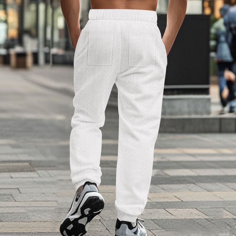Herbst Winter Neue Herren Gestrickte Tigha Lässige Atmungsaktive Sport Große Kordelzug Lange Hosen Für Männer_voghion.com