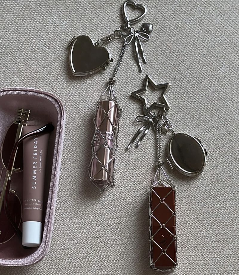 Mesh Keyring Pendant Packaging Accessory Fall/Winter 2025 New_voghion.com