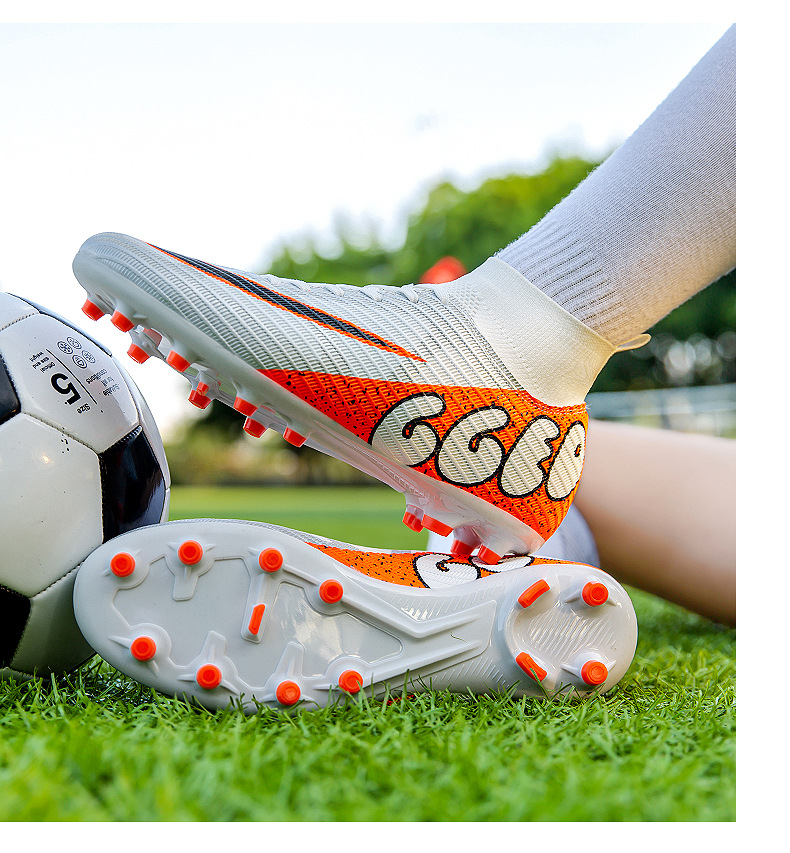 Fußballschuhe High Top Fußballschuhe für Männer und Frauen Nägel Lange Nägel Professionelle Trainingsschuhe_voghion.com