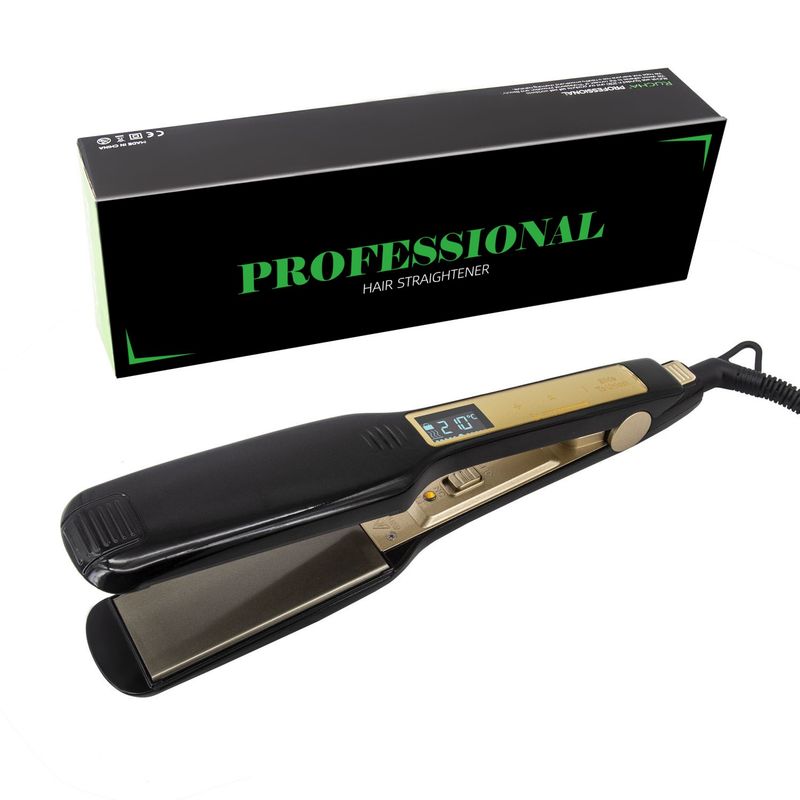 Piastra per capelli professionale in ceramica e tormalina con tecnologia agli ioni negativi - 10 impostazioni di calore regolabili,_voghion.com