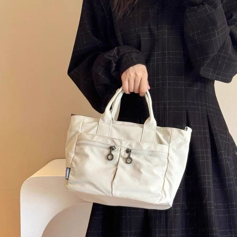 Borsa a tracolla in tela, pratica e multi-scomparto, per laptop e cestino della spesa, grande capacità e leggera._voghion.com