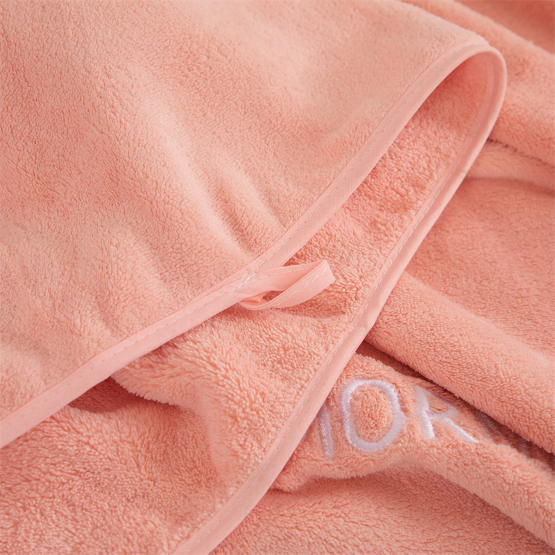 Supermjuk badhandduk i korall sammet, absorberande handduk, badhandduk_voghion.com