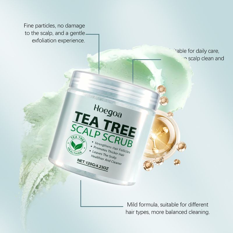 HOEGOA Moisturizing Oil Control Fluffy Hair Refreshing Scalp Scrub Cleansing Cream_voghion.com
