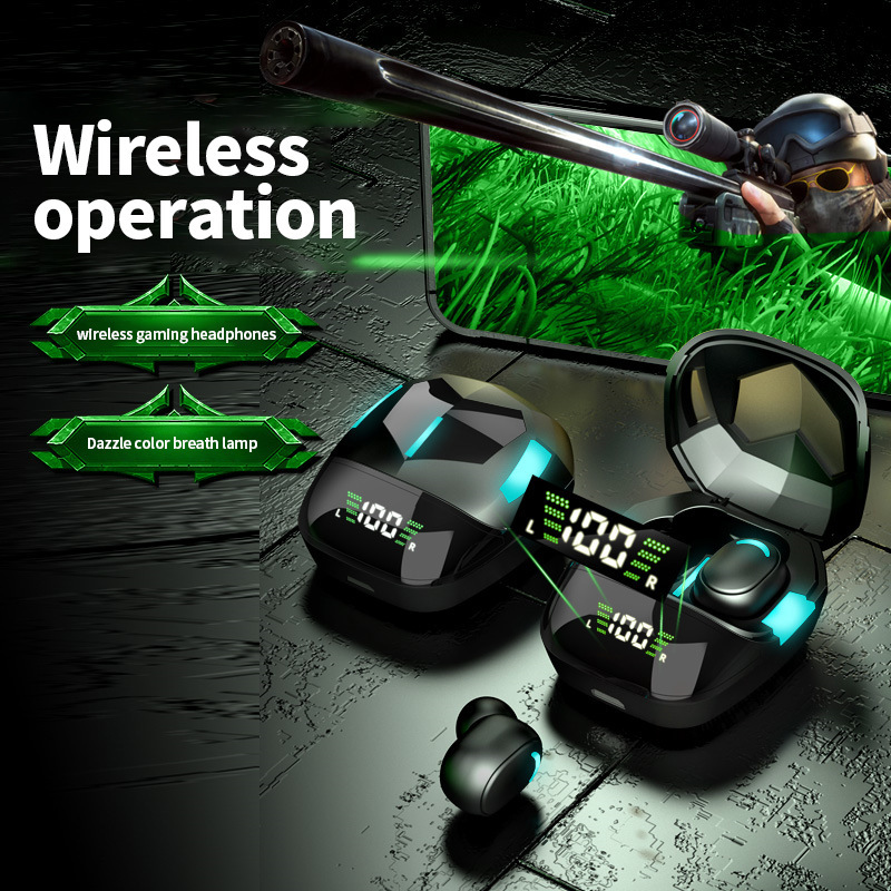 Tws Wireless fone Bluetooth low-verzögerung headset subwoofer headphoens HD ohrstöpsel mit mikrofon audifonos bluetooth inalambrico_voghion.com